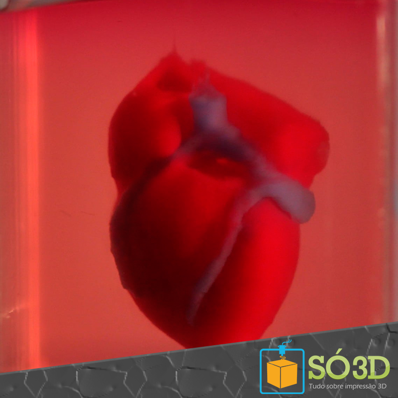 Cientistas da Universidade de Tel Aviv imprimem em 3D um mini coração usando as células do paciente<