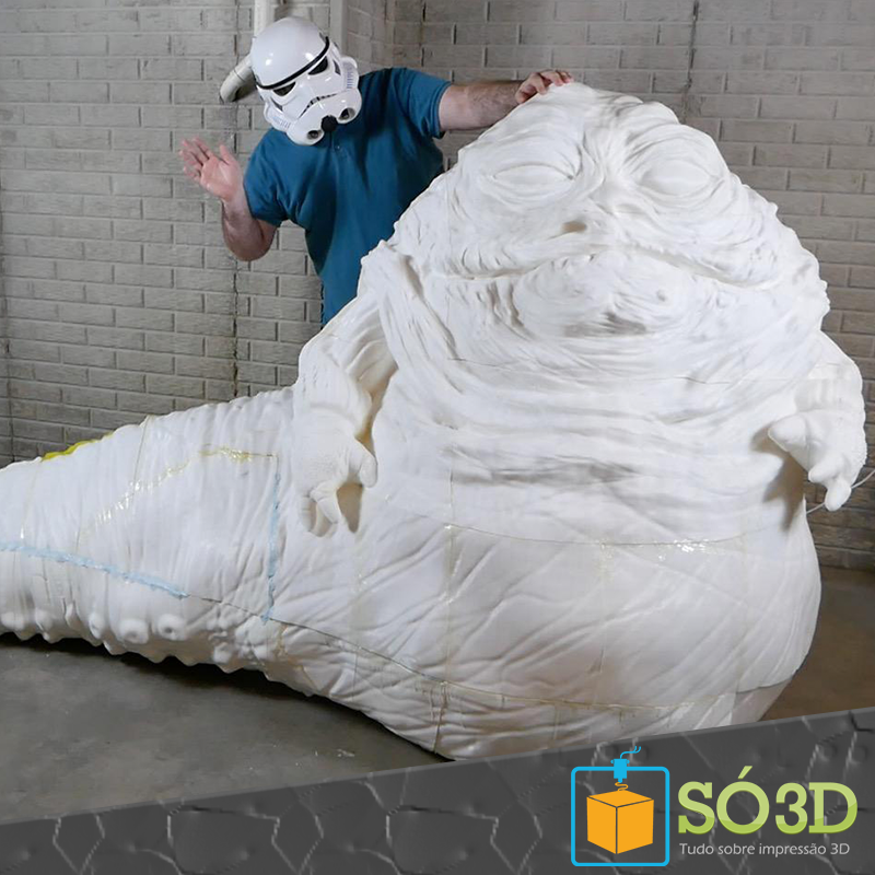 Incríveis impressões em 3D: Jabba The Hutt<